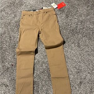 Lucky Brand Tan Straight-Leg Pants